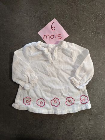 Blouse gaz de coton 6 mois