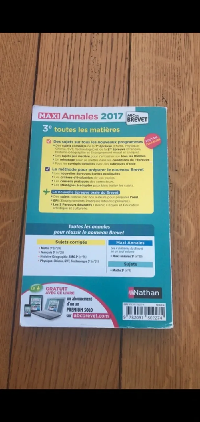 Annales brevet 3eme - photo numéro 2