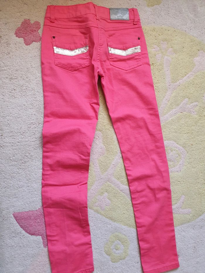 Jean fille couleur rose 12 ans - photo numéro 2