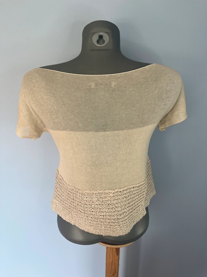 T-shirt court Sarah Pacini sable - Taille unique - Manches courtes - photo numéro 6