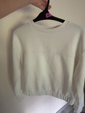 Pull blanc xs