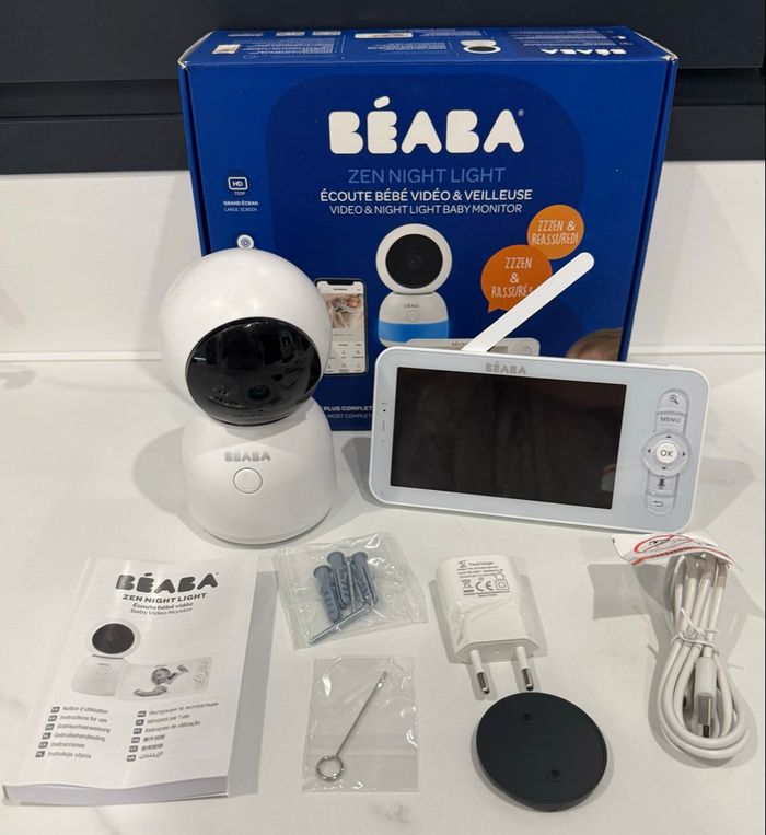 BEABA Babyphone écoute-bébé Vidéo Zen Premium night blue. - photo numéro 2