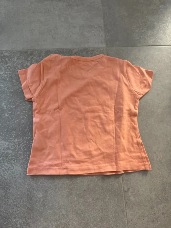 TEE shirt orange fille été 12 mois - photo numéro 2