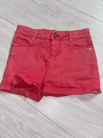 Short rose en jean