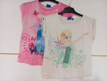 Lot 2 t-shirt Disney Reine des neiges 8 ans