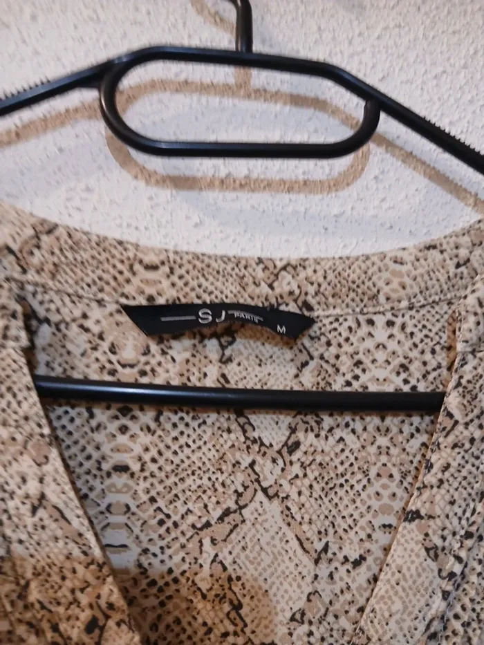 Blouse imprimé animal " SJ paris " taille m - photo numéro 3
