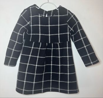 Robe gros carreaux noire et blanche l