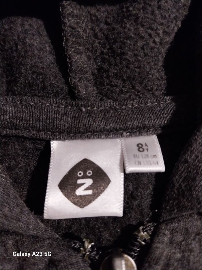 Ensemble gilet zippée + jogging 8 ans fille - photo numéro 3