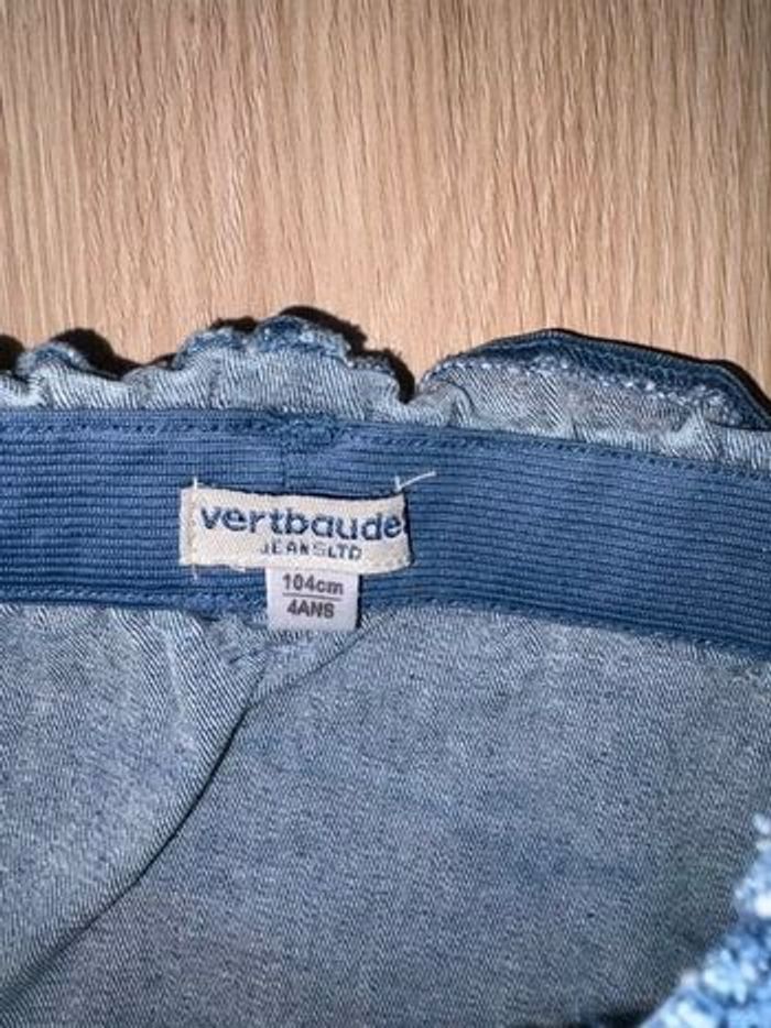 Jupe en jean 4 ans vertbaudet à élastique - photo numéro 2