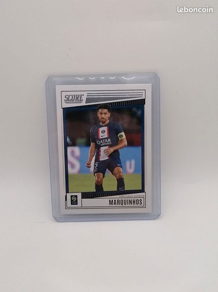 Carte Panini score Ligue 1 2022-23 Marquinhos n°148.