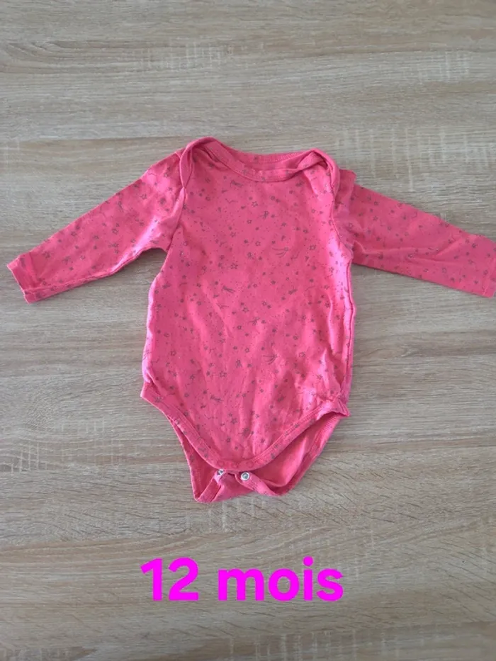 Body manches longues étoile 12 mois