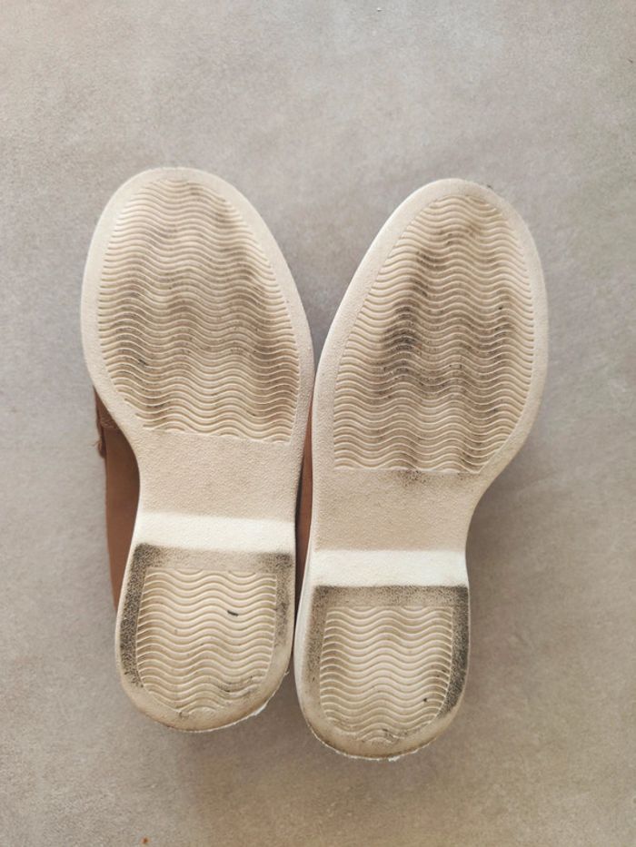 Mocassins bateaux pour enfants marron Camel 28 très bon état - photo numéro 4