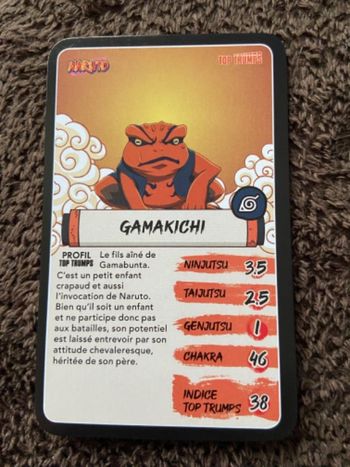 Gamakichi naruto top trumps 2024 Burger King