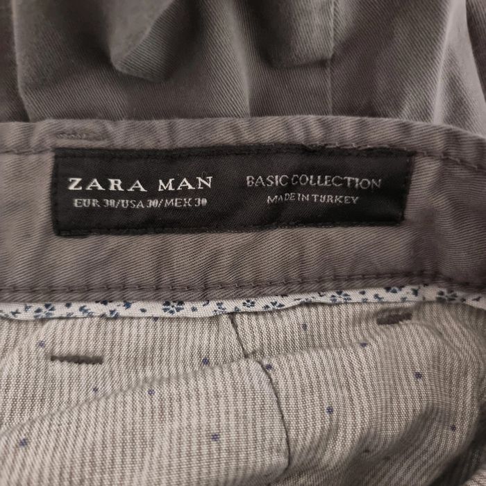 Pantalon chino gris - Zara Man - photo numéro 4