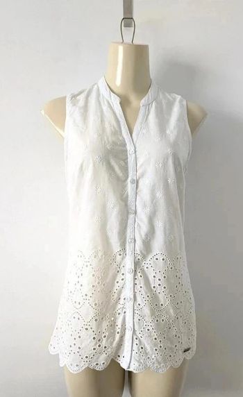 Chemisier d'été brodée - Superdry - taille S