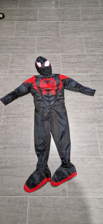 🕷️ Costume Miles Morales (Spider-Man) - 7/8 ans - Officiel