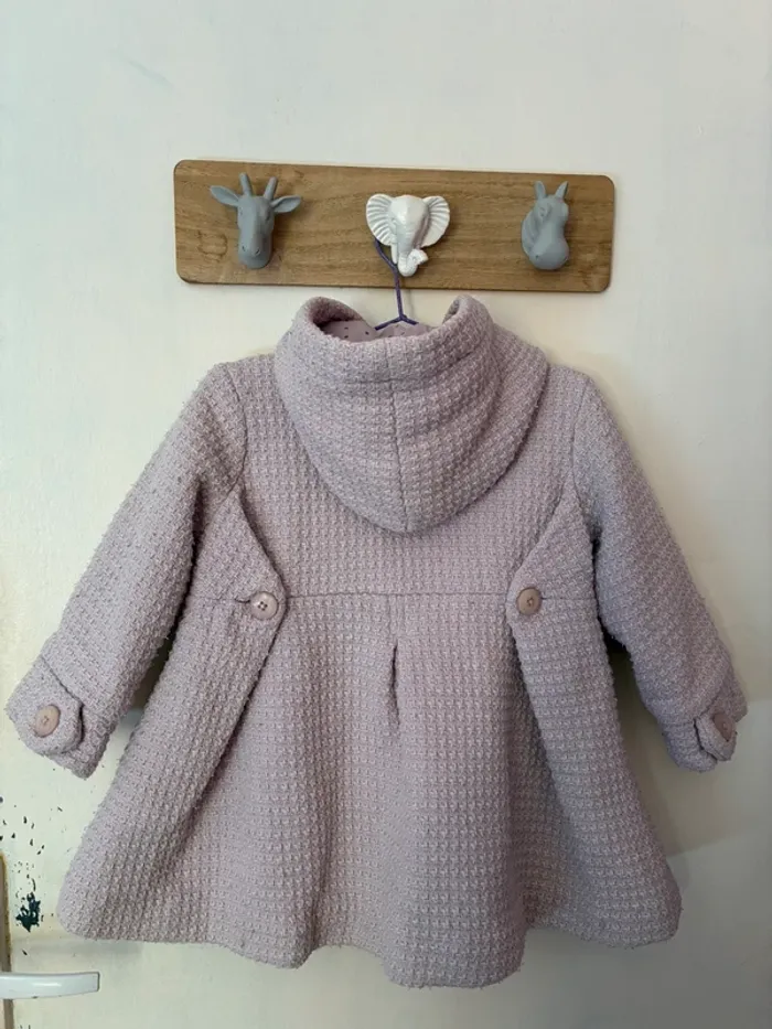 Jolie manteau à capuche automne/hiver, 3 ans, Vertbaudet. - photo numéro 6