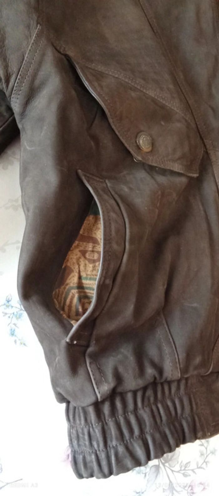 Blouson aviateur cuir véritable homme - photo numéro 11