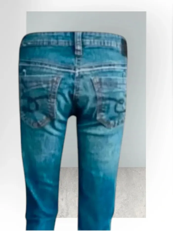 Jean TimeZone,coupe droite ,taille basse ,texture extensible - photo numéro 5