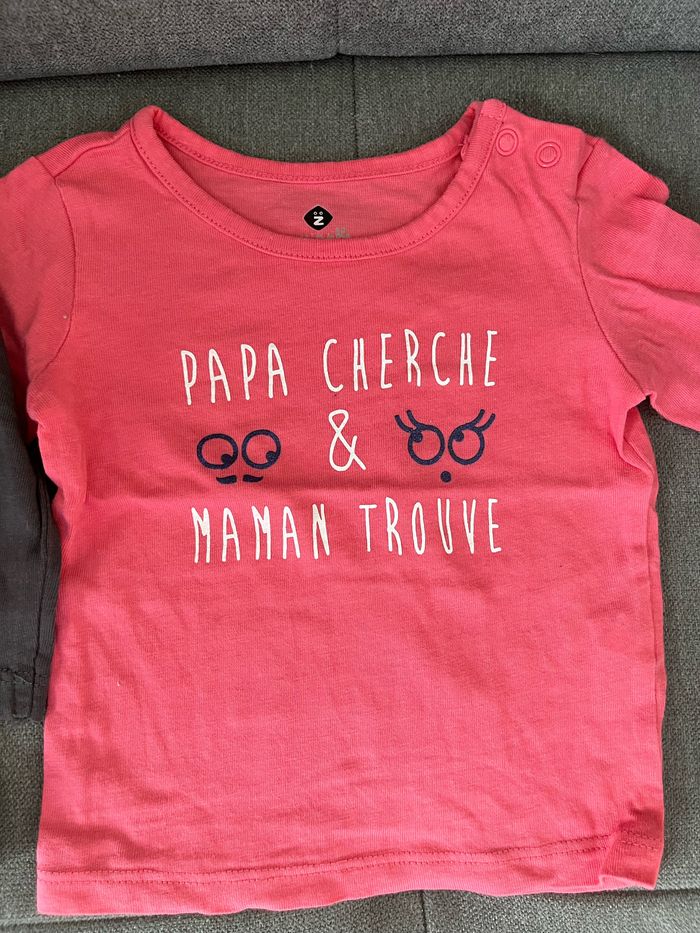T-shirts ML 3 mois - photo numéro 3