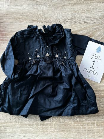 Robe bleu marine doré KIABI t.1m