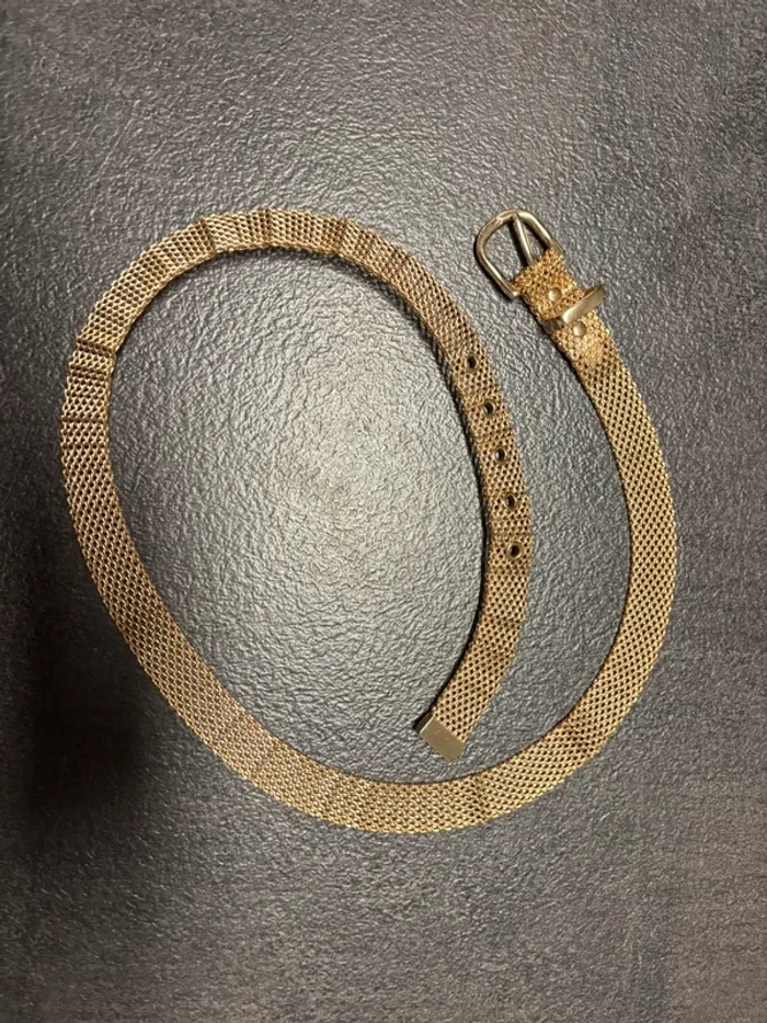 Ceinture dorée en maille métal Camaïeu neuve