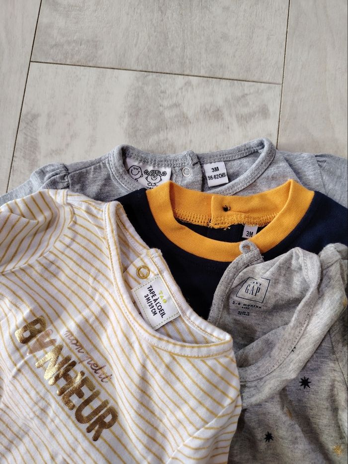 Lot de 4 t-shirts 3 mois - photo numéro 2
