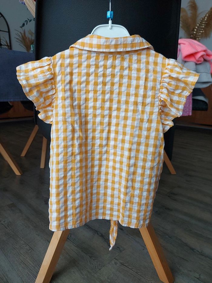 Blouse à nouer Vertbaudet vichy 4 ans - photo numéro 9