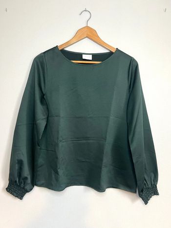 Blouse manches longues Vila vert foncé