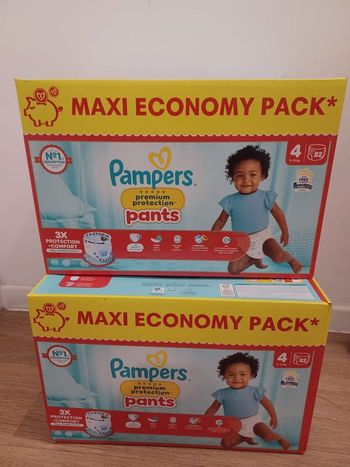 2 Maxi-Eco-pack Pampers premium pants Taille 4