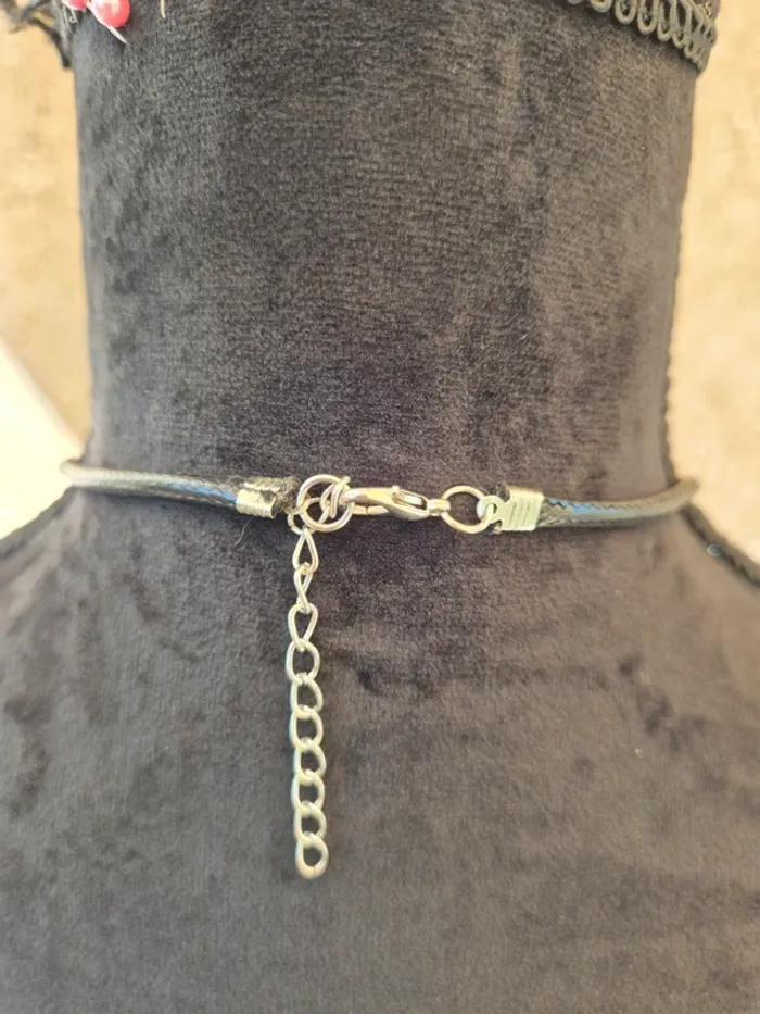Collier fantaisie bleu saphir - photo numéro 3