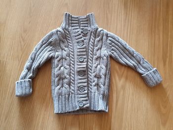 gilet chaud 3 ans gris torsades in extenso