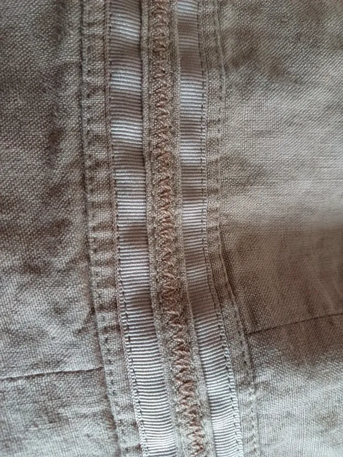 Veste Caroll en lin vieux rose NEUVE - photo numéro 4