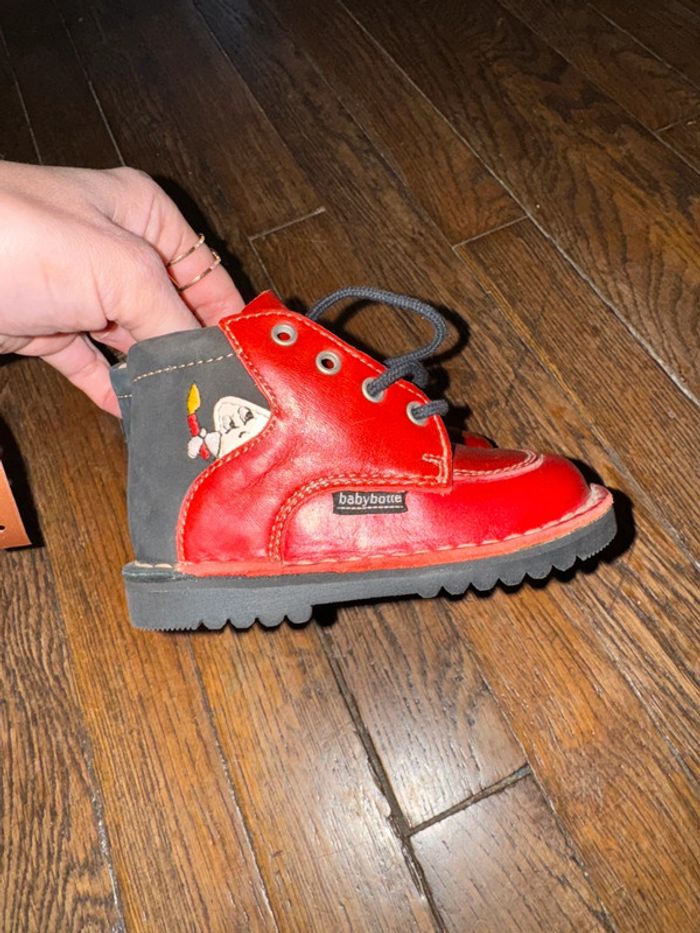Chaussures en cuir babybotte  Taille 21 Jamais porté - photo numéro 4