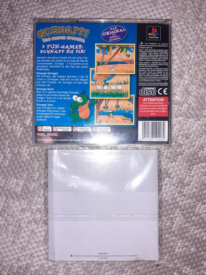 Playstation 1 ps1 schnappi 3 fun games - photo numéro 2