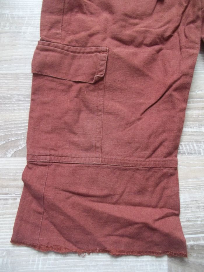 Pantacourt lin marron Kiabi 126 cm - photo numéro 3
