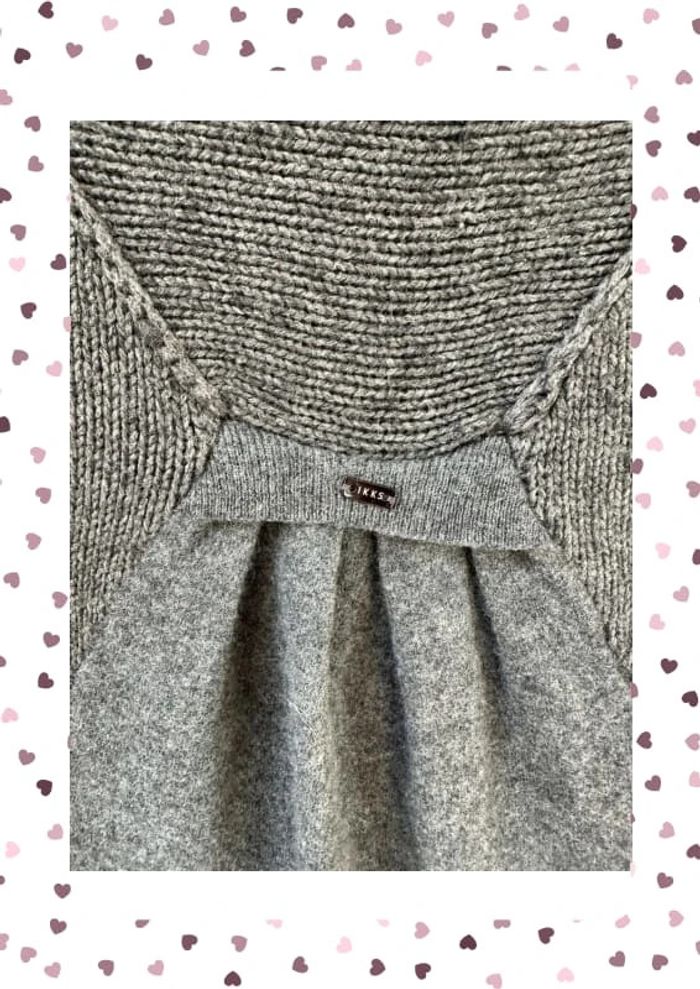 Robe en laine IKKS taille S grise - photo numéro 9