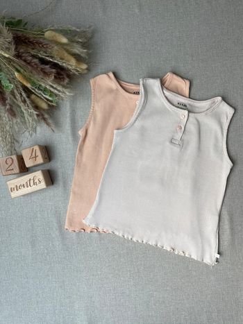 Lot de 2 débardeurs 24 mois - Fille