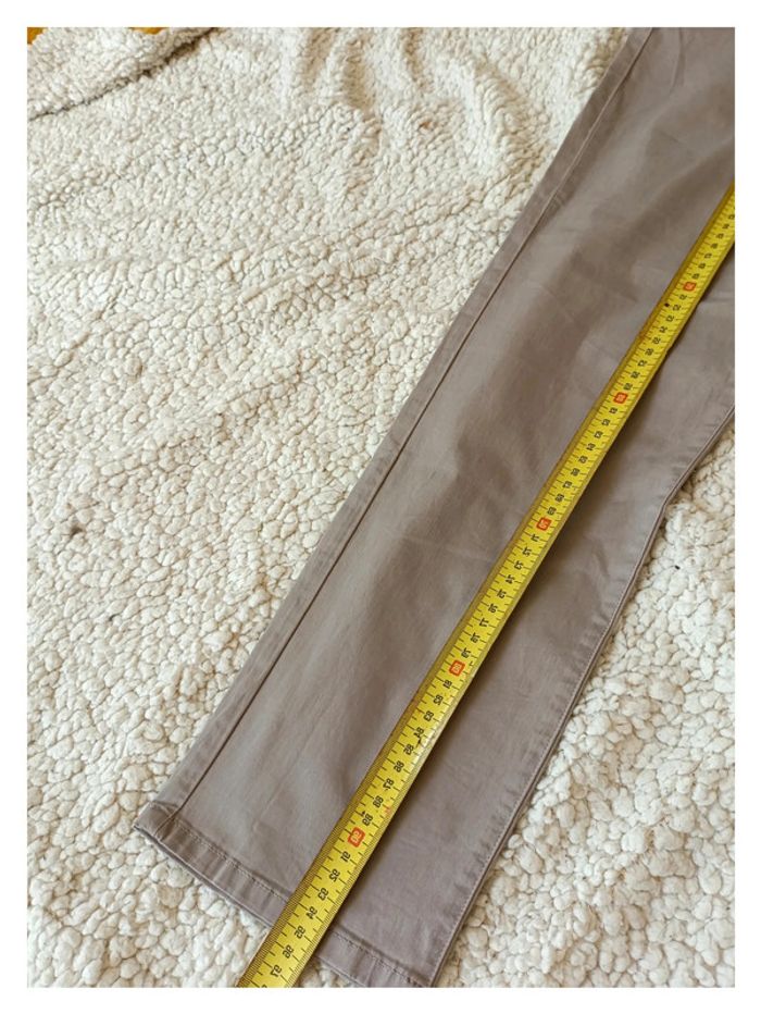 Armand Thiery + strass vintage Pantalon droit beige / taupe T. 40 FR 98% coton -- - photo numéro 7
