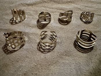 Lot de 7 bagues fines fantaisie n’1