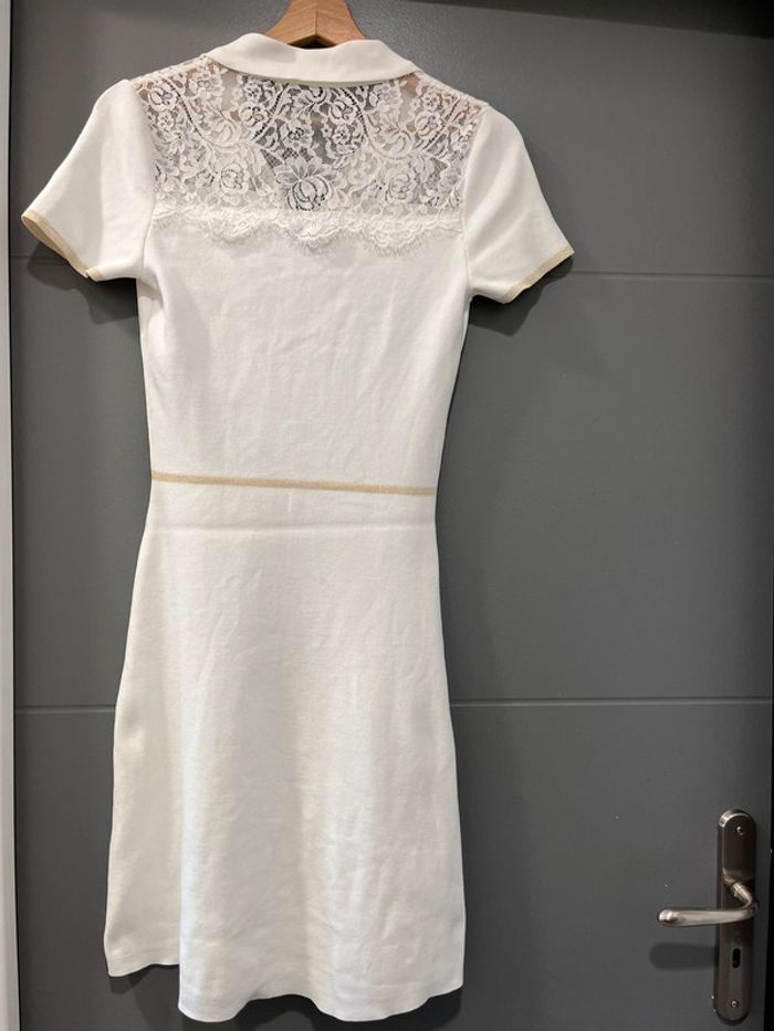 Robe polo blanche et dorée Morgan TS - photo numéro 2