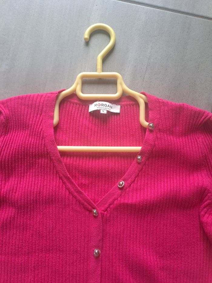 Pull léger rose flashy Morgan Taille L - photo numéro 6