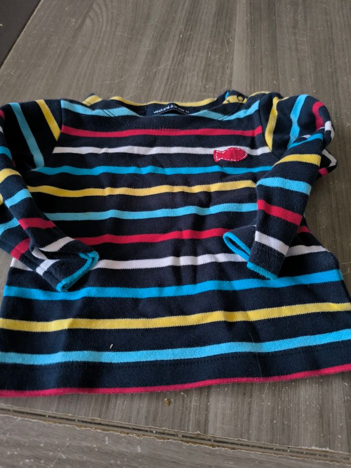 Tee shirt manches longues 6 mois - photo numéro 2
