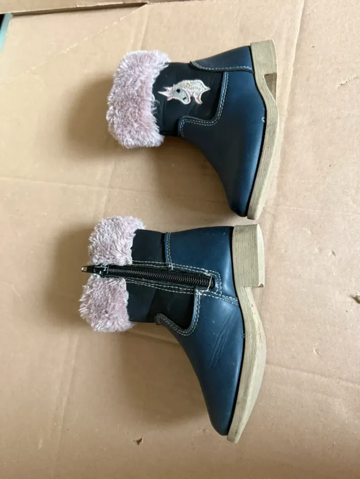Bottine bleu / taille 23 - photo numéro 7