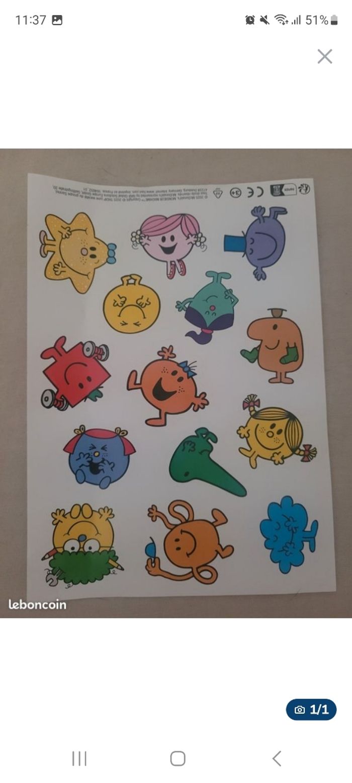 Planche de Stickers Mr&Mme