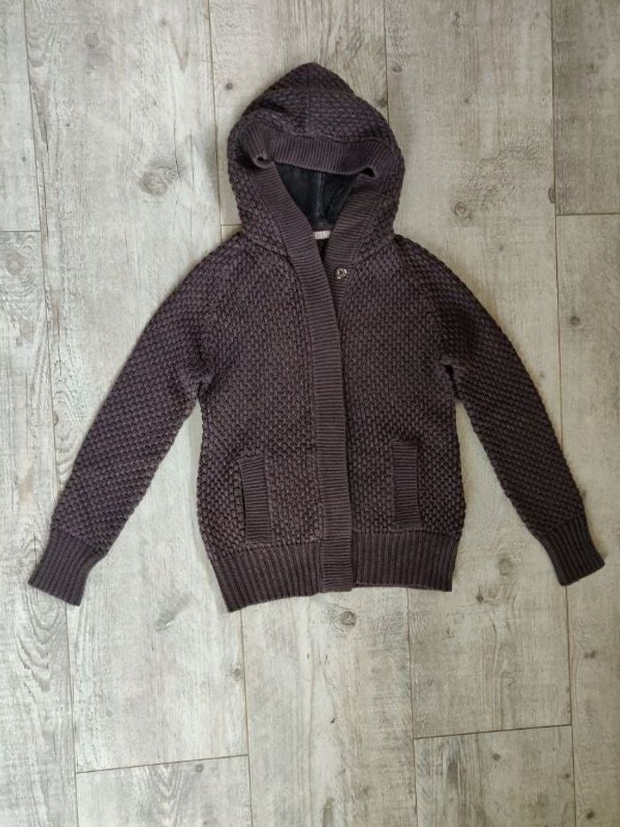 Veste maille à capuche M/L