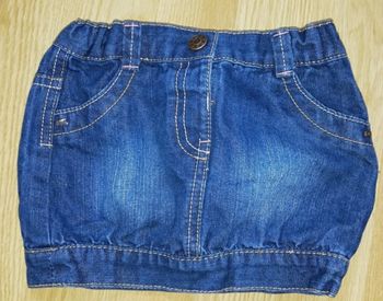 Jupe en jean style boule - 12 mois