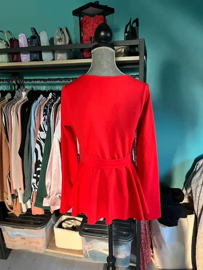 blouse rouge - photo numéro 2