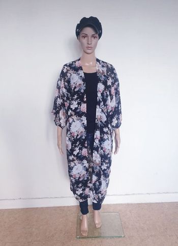 Magnifique kimono long fleuri
