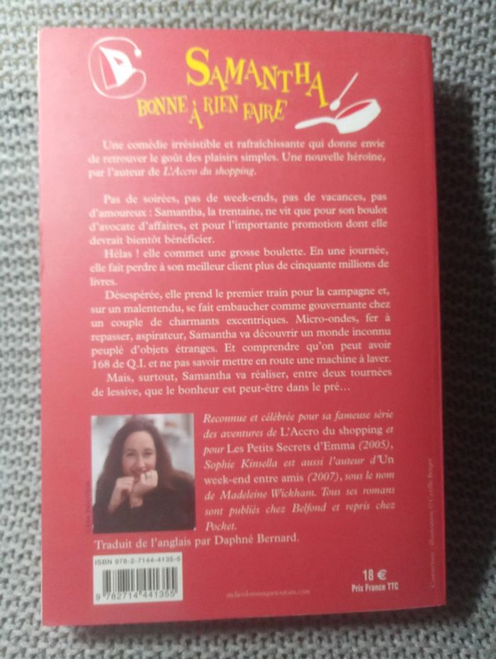 Sophie Kinsella - Samantha bonne à rien faire - photo numéro 2